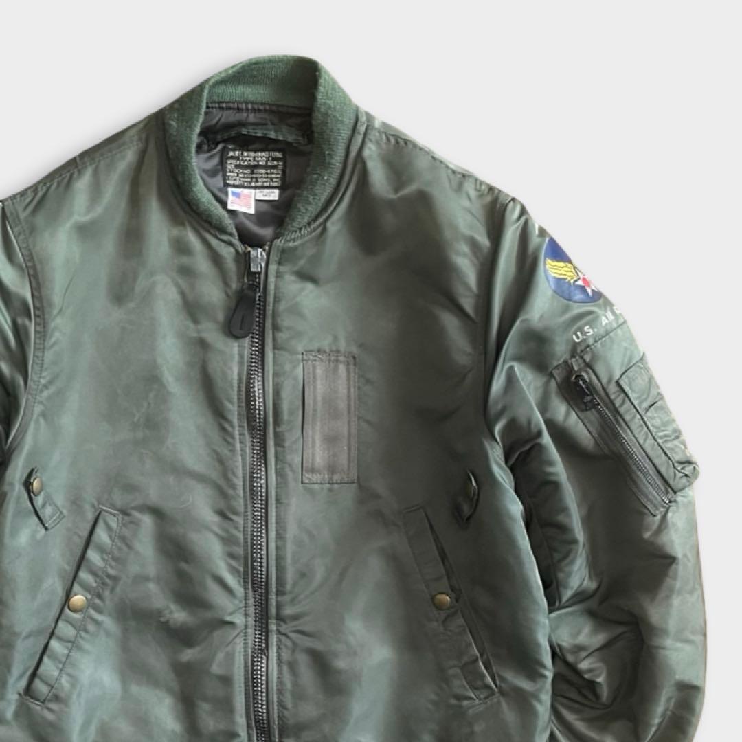 SPIWAK MA-1 USA Made 1953 Reproduction Flight Jacket Black Tag